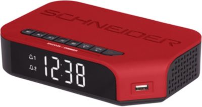Radio réveil SCHNEIDER Viva rouge