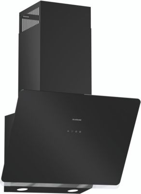 Hotte décorative murale SILVERLINE ARAE VERTICAL VERRE 60CM NOIR H11360 009