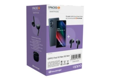 Smartphone OPPO Pack Find X3 Néo Noir 5G