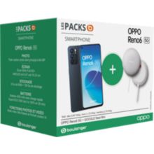 Smartphone OPPO Pack Reno6 Noir 5G + Google Nest Mini
