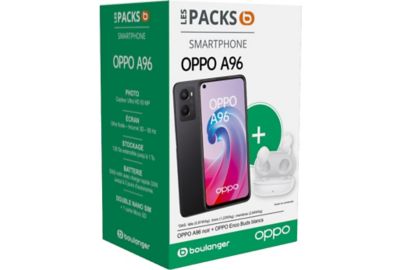 Smartphone OPPO A96 Noir + Enco Bud