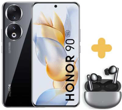 Smartphone HONOR Pack Honor 90 Noir + Earbuds X5 Pro