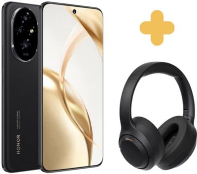 Smartphone HONOR Pack 200 Noir + Headphone