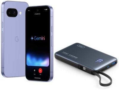 Téléphone portable GOOGLE Pack Pixel 9a Iris + Powerbank