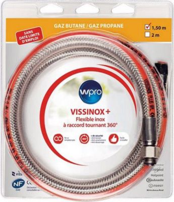 Alimentation DIVERS tuyau gaz butane propane inox 1.5 m