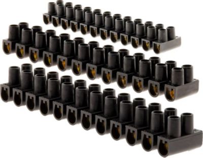 ZENITECH Lot 5 barrettes 3x 6 mm²+2x 10 mm² noire