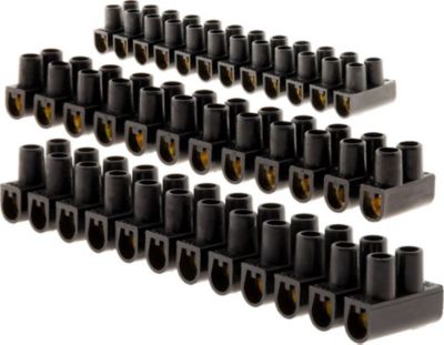 ZENITECH Lot 5 barrettes 3x 6 mm²+2x 10 mm² noire