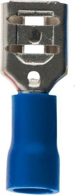 ZENITECH 10 cosses bleus clips femelles 6,3 mm