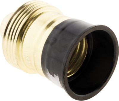 Multiprise ZENITECH Douille E27 Acier Laitonné collerette ba