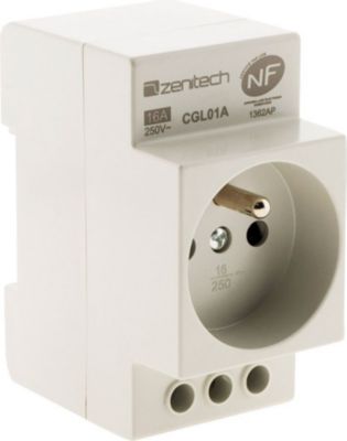 ZENITECH Prise modulaire 2P+T NF - Zenitech