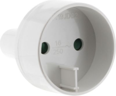 Multiprise NONAME Adaptateur M US / F Euro Blanc