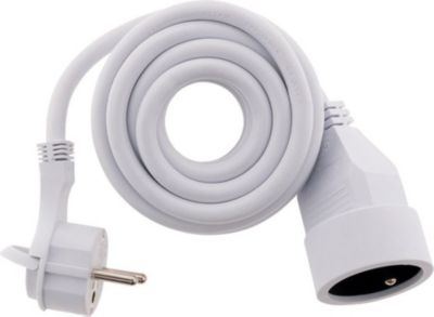 ZENITECH Prolongateur 16A 2P+T HO5VV-F 3G1,5 Blan