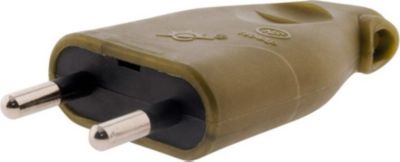 ZENITECH Fiche mâle 2P 6A latérale - Or - Zenitec