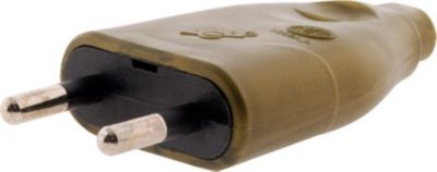 ZENITECH Fiche mâle 2P 6A - Or - Zenitech