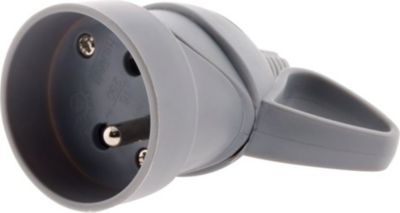 ZENITECH Fiche femelle anneau -16A 2P+T - Gris -