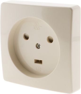 Prise murale ZENITECH Prise a encastrer 20A