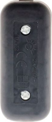 ZENITECH Interrupteur 2A Bipolaire Noir - Zenitec