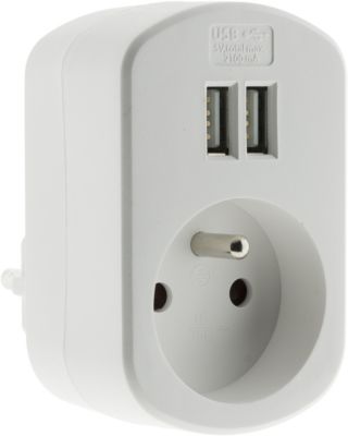 5V/1A - Alimentation adaptateur usb blanc