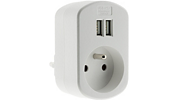 YSDSY 2X Adaptateur Prise Anglaise - modell Schuko Type G - Fiche