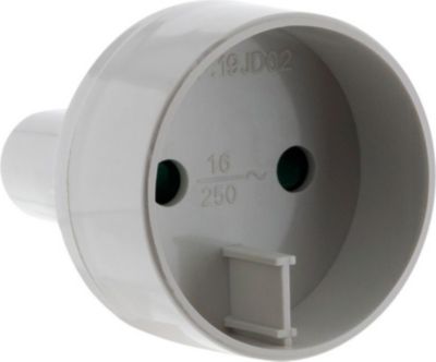 ZENITECH Adaptateur M US / F Euro Blanc - Zenitec