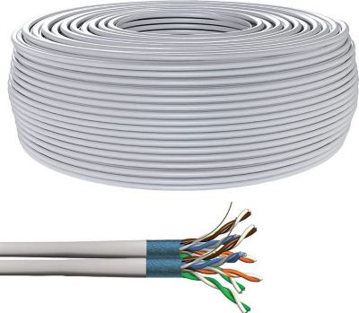  KOMELEC Câble Ethernet Cat 6 rigide blindé 500m KOMELEC Câble Ethernet Cat 6 rigide blindé 500m