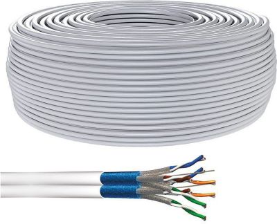 KOMELEC Câble RJ45 Cat 7 rigide surblindé 500m