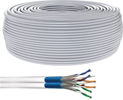  KOMELEC Câble RJ45 Cat 7 rigide surblindé 500m KOMELEC Câble RJ45 Cat 7 rigide surblindé 500m