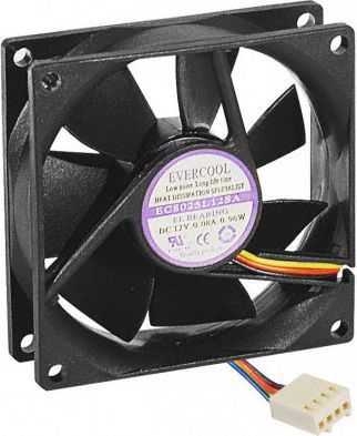 Ventilateur PC SPIRE 80x80x25 lubrifie a vie
