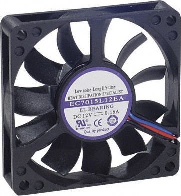 Ventilateur PC SPIRE 70x70x15 lubrifie a vie