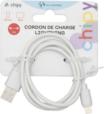Câble Lightning APM CORDON DE CHARGE LIGHTNING 1M BLANC
