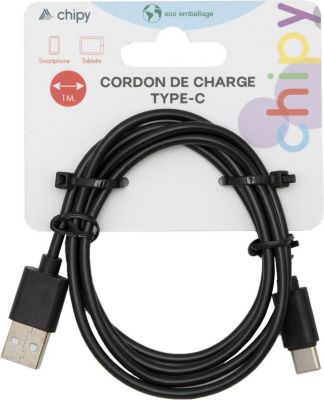 APM CORDON DE CHARGE USB-C 1M NOIR