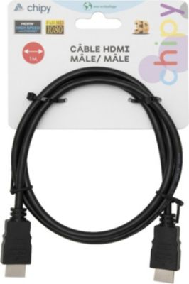 Câble HDMI APM CÂBLE HDMI MÂLE/ MÂLE 1M NOIR