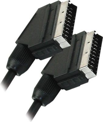 Câble péritel APM CORDON PERITEL MÂLE/MÂLE NOIR 1.5M