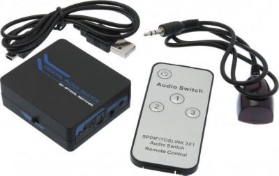 APM COMMUTATEUR SWITCH TOSLINK FIBRE OPTIQUE