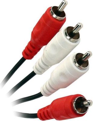 Câble RCA APM CORDON 2 RCA MÂLE/MÂLE NOIR 1.5M