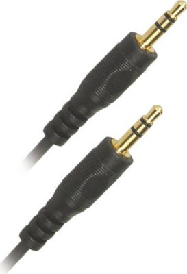 Câble Jack APM CORDON JACK 3,5MM STEREO MÂLE/MÂLE NOIR