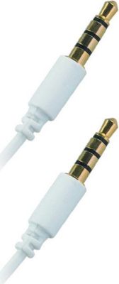 Câble Jack APM CORDON JACK 3,5MM STEREO MÂLE/MÂLE BLANC