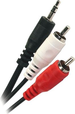 Câble Jack APM CORDON JACK 3,5MM/2 RCA STEREO MÂLE/MÂLE