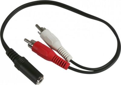 Adaptateur Jack APM ADAPTATEUR JACK 3,5MM/2 RCA STEREO FEMEL