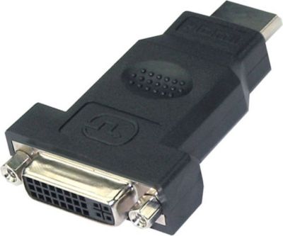 Adaptateur HDMI/DVI APM ADAPTATEUR DVI-D/HDMI FEMELLE/MÂLE NOIR