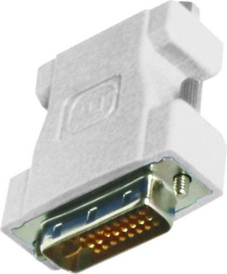 Adaptateur DVI/VGA APM ADAPTATEUR DVI-D/SVGA MÂLE/FEMELLE BLANC Adaptateur DVI/VGA APM ADAPTATEUR DVI-D/SVGA MÂLE/FEMELLE BLANC