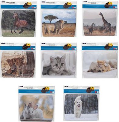 Tapis de souris APM TAPIS DE SOURIS SERIGRAPHIE THEME ANIMAU