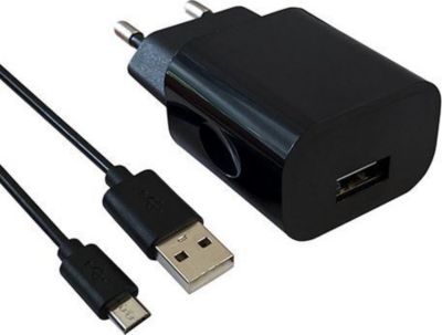 Chargeur secteur APM CHARGEUR SECTEUR 1USB 2.1A NOIR  + CORDO