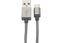 Câble USB APM CORDON MICRO USB 2A M/M GRIS SIDERAL NYL