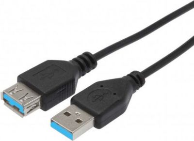 Rallonge USB APM RALLONGE USB 3.0 AA MÂLE/ FEMÂLE NOIR 1,