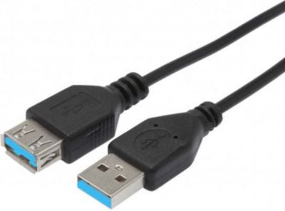 Rallonge USB APM RALLONGE USB 3.0 AA MÂLE/  FEMÂLE NOIR 3