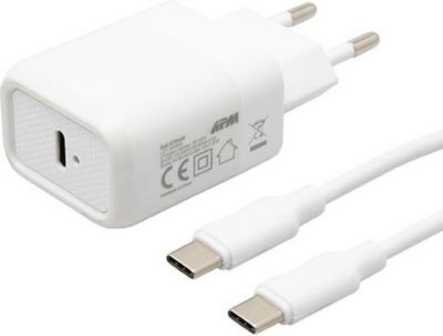 Chargeur USB C APM CHARGEUR SECTEUR TYPE C 20W USB-C  + CÂB Chargeur USB C APM CHARGEUR SECTEUR TYPE C 20W USB-C  + CÂB