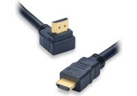 Câble HDMI APM CABLE HDMI M/M 1.4  COUDE PLUGS PVC NOIR