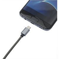 Câble micro USB APM FRANCE CABLE MICRO USB NYLON GRIS SIDERAL 2M