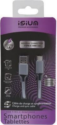 APM FRANCE CABLE USB 3.0 A/TYPE-C RENFORCE NYLON GR